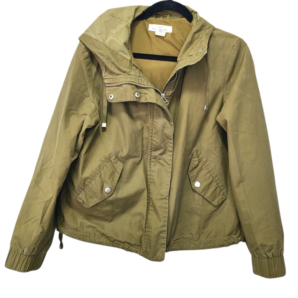H&M Olive Utility Jacket Women's 6